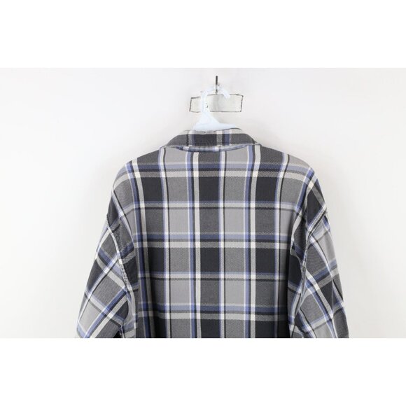 Vintage 90s Streetwear Mens XLT Distressed Big Mac Flannel Button Shirt Plaid - Picture 16 of 16